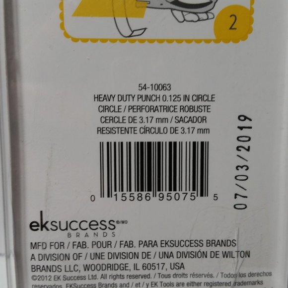 ek Tools Heavy Duty Punch Crafts 1/8" Circle - Picture 13 of 15